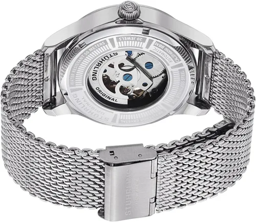 Vista 3 de Stührling Original, 747M.02"Classic Atrium Elite", reloj de acero inoxidable automático