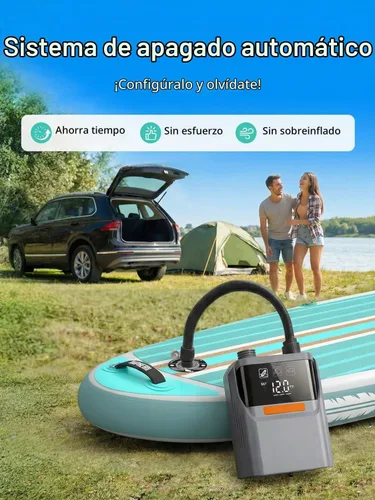 Vista 6 de Niphean Paddle Board Electric Pump with Battery 50PSI Rechargeable Air Pump