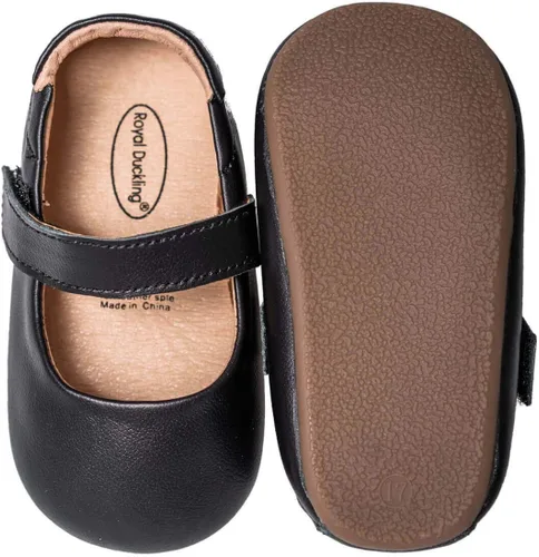 Vista 6 de Zapatos de bebé de cuero genuino para niñas y niños pequeños Mary Jane Zapatos de caminar Prewalker princesa vestido de boda zapatos zapatos