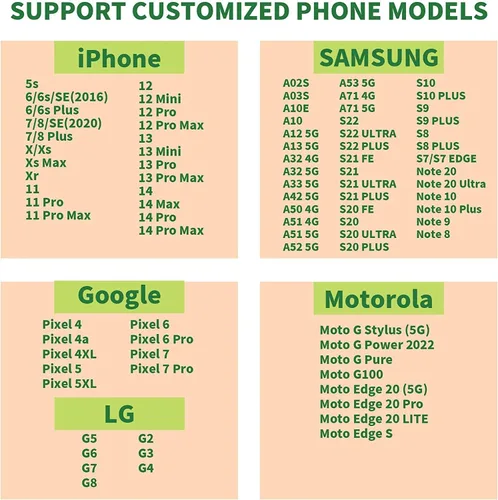 Vista 7 de Fundas personalizadas para iPhone y Samsung Photo Collage VS Leopard Print Case para amigas y mujeres
