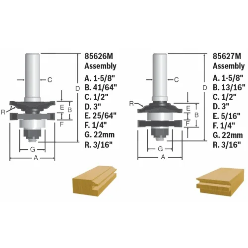 Vista 3 de Bosch 85625MC - Juego de puntas de carburo de 2 puntas de carburo y riel