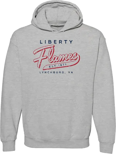 Vista 10 de UGP Campus Apparel NCAA Road Trip Script, sudadera con capucha de color del equipo, universidad, universidad