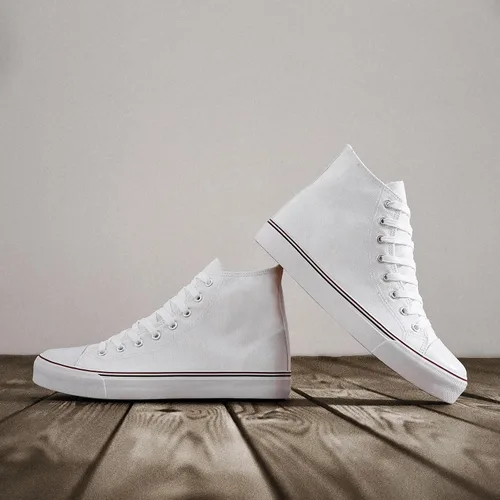 Vista 56 de ZGR Tenis de lona para hombre, con cordones, clásicos, casuales, para caminar