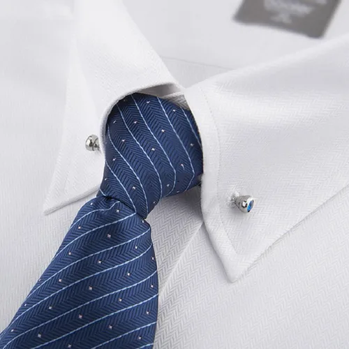 Vista 2 de Gilroy Conjunto de barra de cuello de barra de camisa de traje para hombre, Azul
