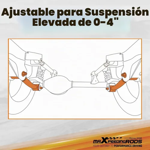 Vista 5 de maXpeedingrods Brazo de control inferior ajustable para Wrangler TJ