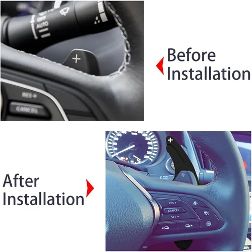 Vista 7 de Aleación de aluminio volante volante paleta extendida etiqueta accesorios para Infiniti Para Mitsubishi Outlander Para Nissan barra de extensión