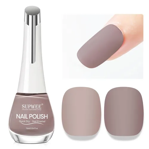 Vista 13 de Esmalte de uñas nude de secado rápido, 0.63 onzas líquidas, esmalte de uñas regular de secado rápido, esmalte de uñas de alto brillo para otoño