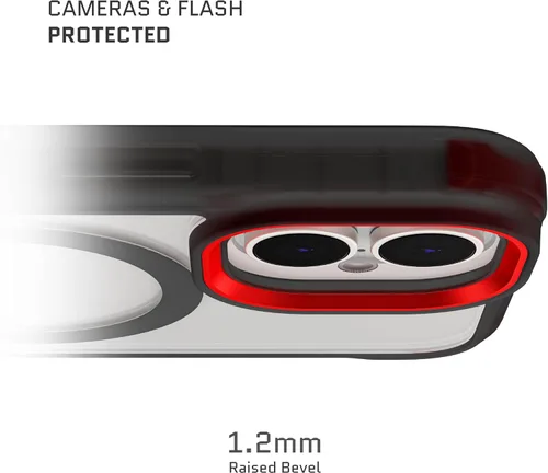 Vista 34 de Ghostek Covert Clear - Funda transparente para iPhone 15 Plus, silicona a prueba de golpes, compatible con accesorios Apple MagSafe, funda Negro