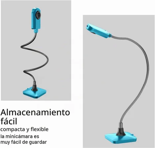 Vista 7 de Cámara de documentos (azul) Cámara de documentos USB de 5 MP de ultra alta definición, Mac OS, Windows, compatible con Chromebook para demostración
