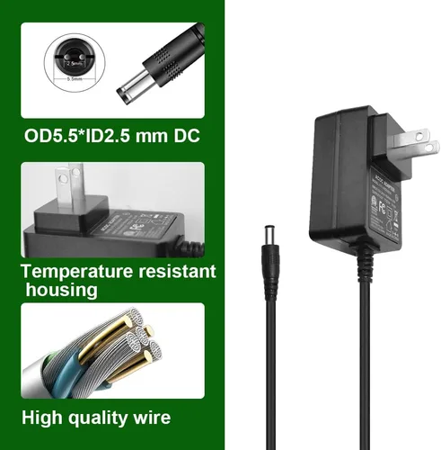 Vista 3 de Cable de alimentación de repuesto para columpio de bebé de 5 V, compatible con Graco Swing, Simple Swing, Glider LX, Glider Elite, Glider Petite LX