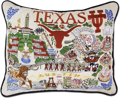 Vista 9 de Catstudio Almohada decorativa bordada colegiada de la Universidad Estatal de los Apalaches