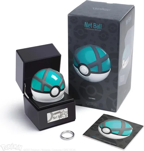 Vista 12 de The Wand Company Original Poké Ball - Réplica auténtica de la Pokébola, realista, electrónica, fundida a presión, con estuche para exhibición, luz