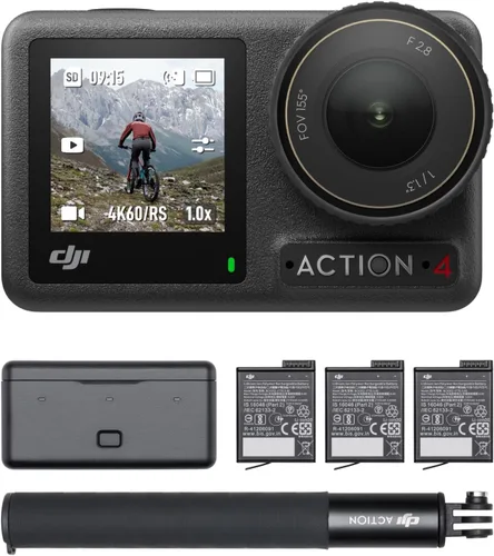 Vista 8 de DJI Osmo Action 4 Adventure Combo, cámara de acción impermeable