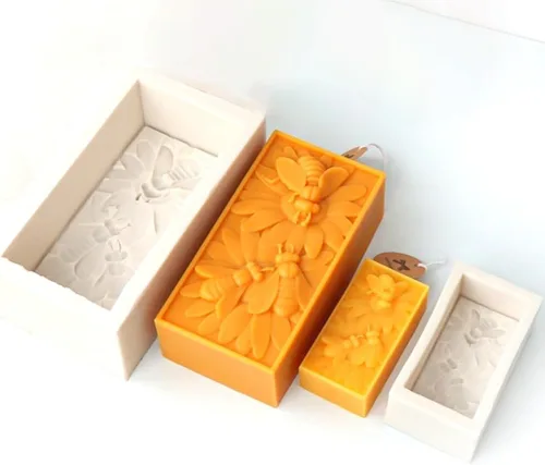 Vista 7 de Molde de silicona para velas de abejorros y abejorros, para jabón, cera de soja, resina epoxi, bricolaje, manualidades, fiesta, cena, decoración