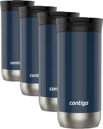 Vista 7 de Contigo Taza de viaje Huron con tapón de rosca, taza de acero inoxidable