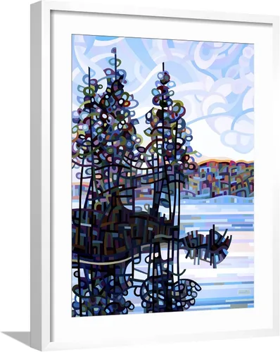 Vista 10 de AllPosters Mandy Budan - Impresión giclée de pared con marco negro de Haliburton Morning on Black Frame de 12 x 16 pulgadas