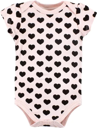 Vista 320 de Hudson Baby baby-girls Cotton Bodysuits 3-pack