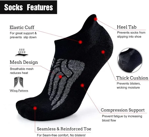 Vista 3 de Busy Socks Calcetines de compresión de lana merino para hombres y mujeres, calcetines suaves y gruesos, 36 pares