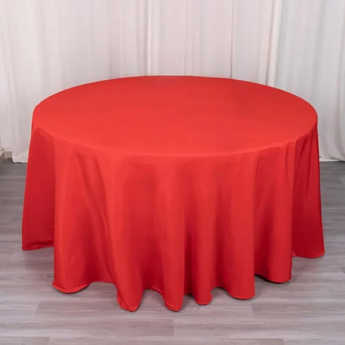 Vista 29 de Efavormart - Mantel redondo de poliéster de 90 pulgadas sin costuras de calidad comercial para banquetes de boda, restaurante