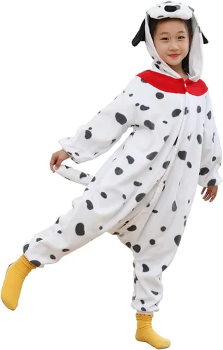 Vista 2 de Pijama unisex de una pieza para niños, disfraz de animal para cosplay de Navidad, Halloween