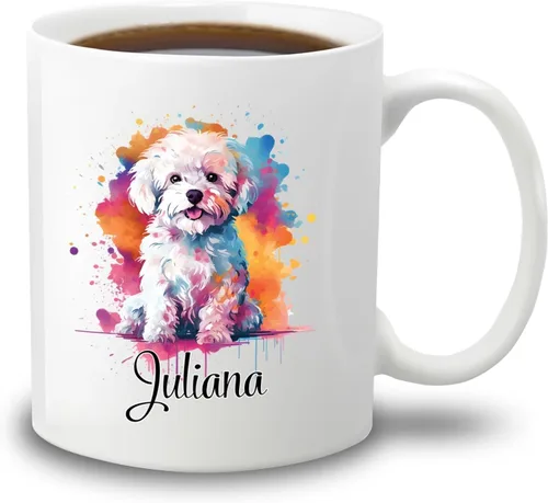Vista 15 de Affenpinscher - Taza de café con nombre personalizado, regalo para perro, papá, perro, mamá, taza de cerámica blanca personalizada Affenpinscher