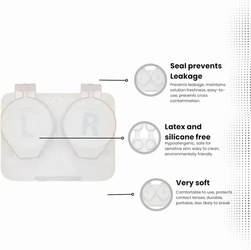 Vista 2 de Deep Well - Fundas para lentes de contacto blancas abatibles (12)
