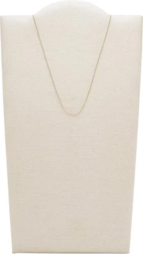Vista 2 de Fossil - Collar con colgante de acero inoxidable en tono dorado para mujer