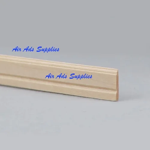 Vista 5 de 1:12 Escala casa de muñecas en miniatura acabado de madera Moldura de madera L11.8; W0.5/lote 10 piezas