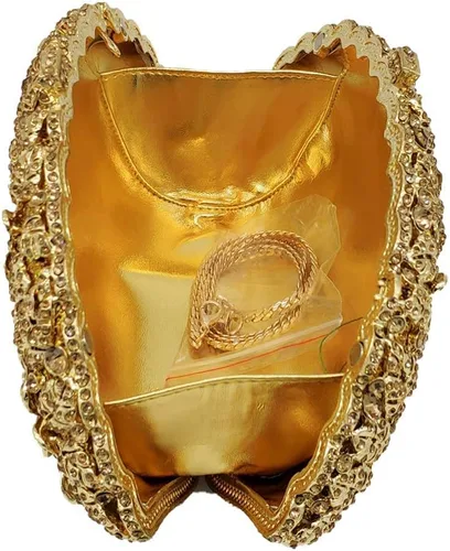 Vista 31 de Boutique De FGG Bolso de noche de flores de embrague de cristal de lujo para mujer, bolso de boda nupcial, bolso