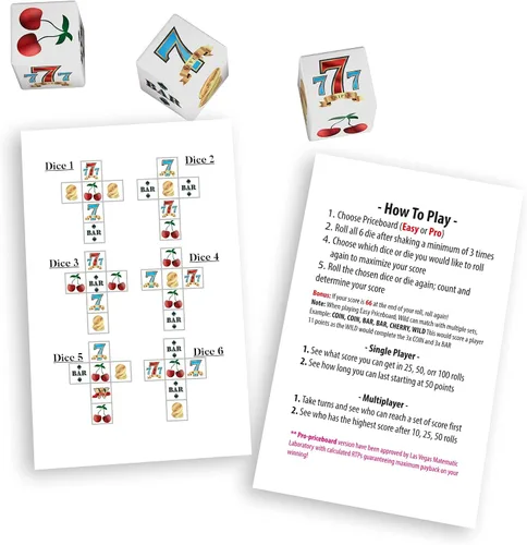 Vista 4 de Juego de dados 66, juego de dados rápido y fácil, números ganadores reales
