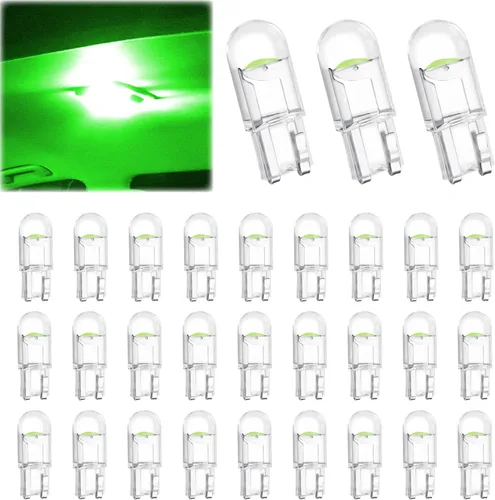 Vista 13 de ecocstm 30 bombillas LED 194 para automóvil, 168 2825 W5W T10 bombilla LED (azul)