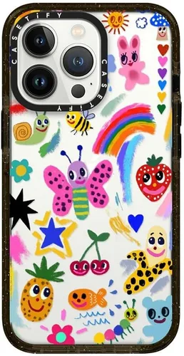 Vista 194 de CASETiFY Funda Impact para iPhone 13 [Protección contra caídas de grado militar 4X de 8.2 pies/Compatible con Magsafe] - #1 Mom - Transparente