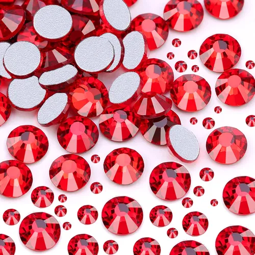 Vista 20 de Dowarm 2650 unidades de pegamento de diamantes de imitación de cristal con parte trasera plana, 6 tamaños de 0.059 in, 0.079 in, 0.110 in, 0.189 in
