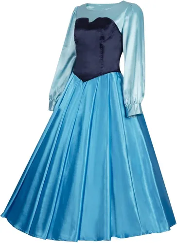 Vista 2 de Disfraz de princesa para mujer vestido de fiesta de Halloween con lazo para el cabello