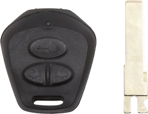 Vista 9 de uxcell Nuevo 3 botones sin cortar insertar llavero control remoto caso Shell reemplazo para Porsche Cayenne 911 996 Boxster S 986