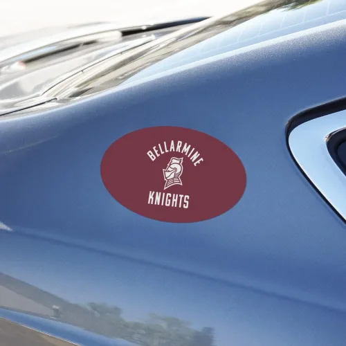 Vista 3 de GRAPHICS & MORE Bellarmine University Knights Logo Automotive Car Refrigerador Locker Vinilo Euro Oval Imán