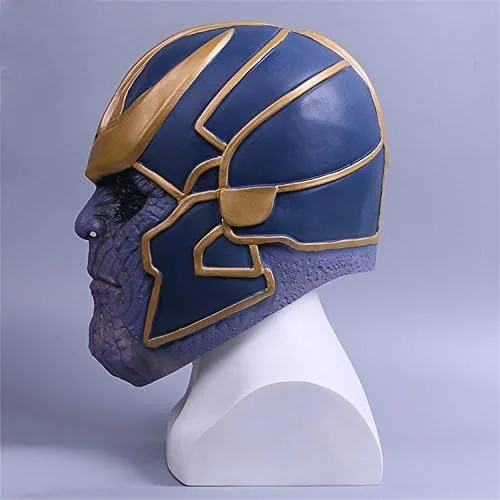 Vista 3 de Rulercosplay Máscara de Halloween Thanos de látex para cosplay