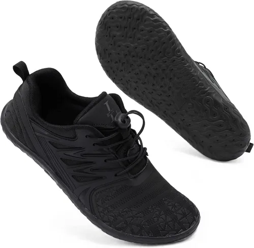 Vista 8 de L-RUN Zapatos de agua para hombre y mujer, zapatos de agua descalzos para senderismo, secado rápido, calcetines acuáticos para natación, buceo