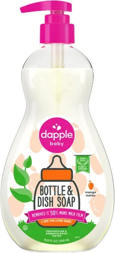 Vista 14 de Repuesto para líquido para lavar platos y botellas de bebé Dapple, sin fragancia, 34 onzas líquidas, DP-035B, 2