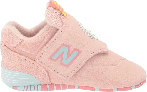 Vista 6 de New Balance Tenis 574 V1 para cuna con gancho y bucle para niños