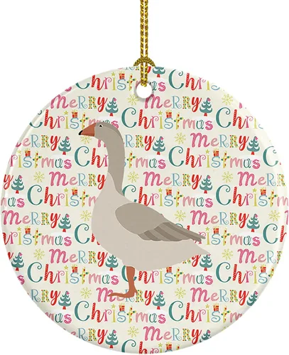 Vista 81 de Caroline's Treasures Adorno de cerámica de avestruz común para árbol de Navidad, decoración colgante para el hogar, Navidad, vacaciones, fiesta