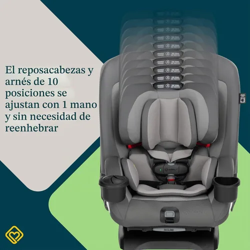Vista 12 de Safety 1st EverSlim - Asiento de automóvil convertible 4 en 1, clip de pecho SecureTech, ultra delgado, 4 modos de bebé a refuerzo, asiento