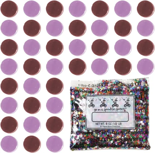 Vista 165 de Confetti Circle 1/4" Negro, Azul Marino Combo - 2 bolsas de media onza (1 oz) (8550/9971)