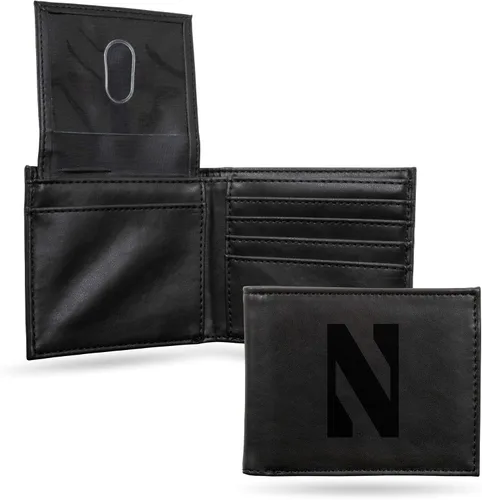 Vista 23 de NCAA Rico Industries Cartera Billetera con Grabado Láser Cartera Billetera con Grabado Láser - Diseño Delgado - Gran Regalo
