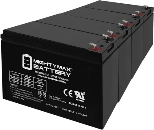 Vista 8 de Mighty Max Battery ML7-12 - Batería de repuesto duradera 6-DW-7 de 12 V 7.2 AH - Paquete de 2
