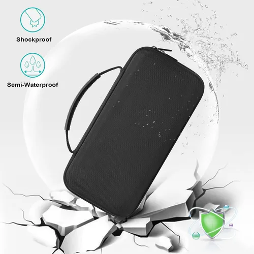 Vista 4 de Canboc Hard Carrying Case for Logitech G Cloud Gaming Handheld, Zipper Mesh Bag fit Power Adaptor, USB Cable, Portable Gaming Console Bag, Portable
