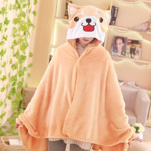 Vista 6 de Coriresha - Sudadera con capucha para niños, estilo perro, con orejas de perro en 3D y cola de perro, manga larga