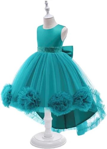 Vista 3 de Dressy Daisy Vestido de fiesta de boda para niñas pequeñas y pequeñas, para ocasiones especiales, vestido de fiesta de flores