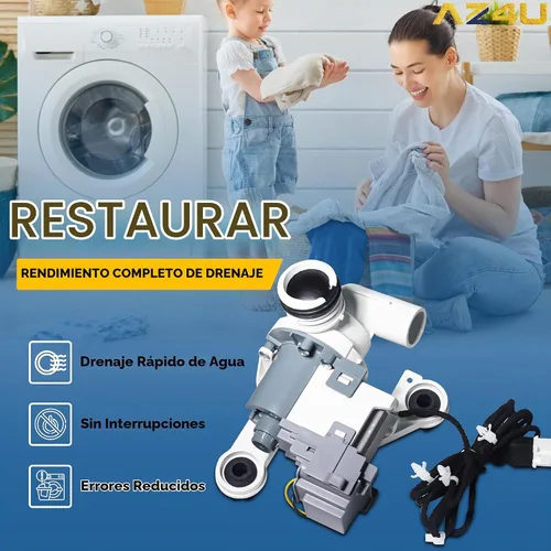 Vista 5 de AZ4U DC97-19289F DC97-19289H PX3516-01 Samsung - Bomba de drenaje para lavadora