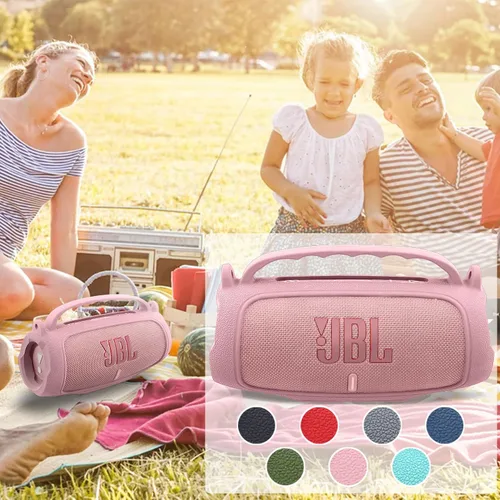 Vista 49 de Funda de silicona compatible con JBL Charge 5 Altavoz Bluetooth portátil impermeable (Cubierta de silicona negra)